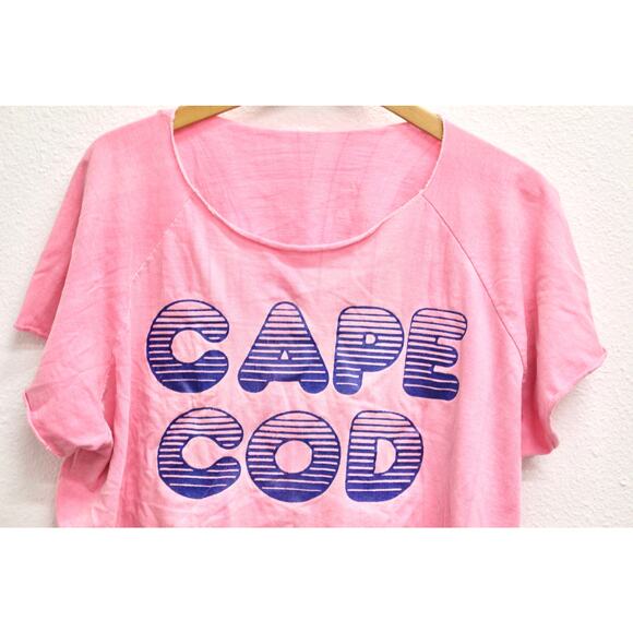 Vintage Cape Cod Massachusetts Crop Top T Shirt XL - Picture 2 of 6